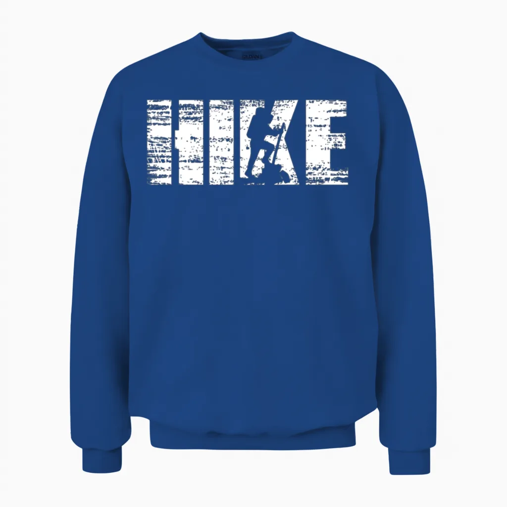 Hike - Hiking & Outdoors Unisex Sweatshirt in Royal