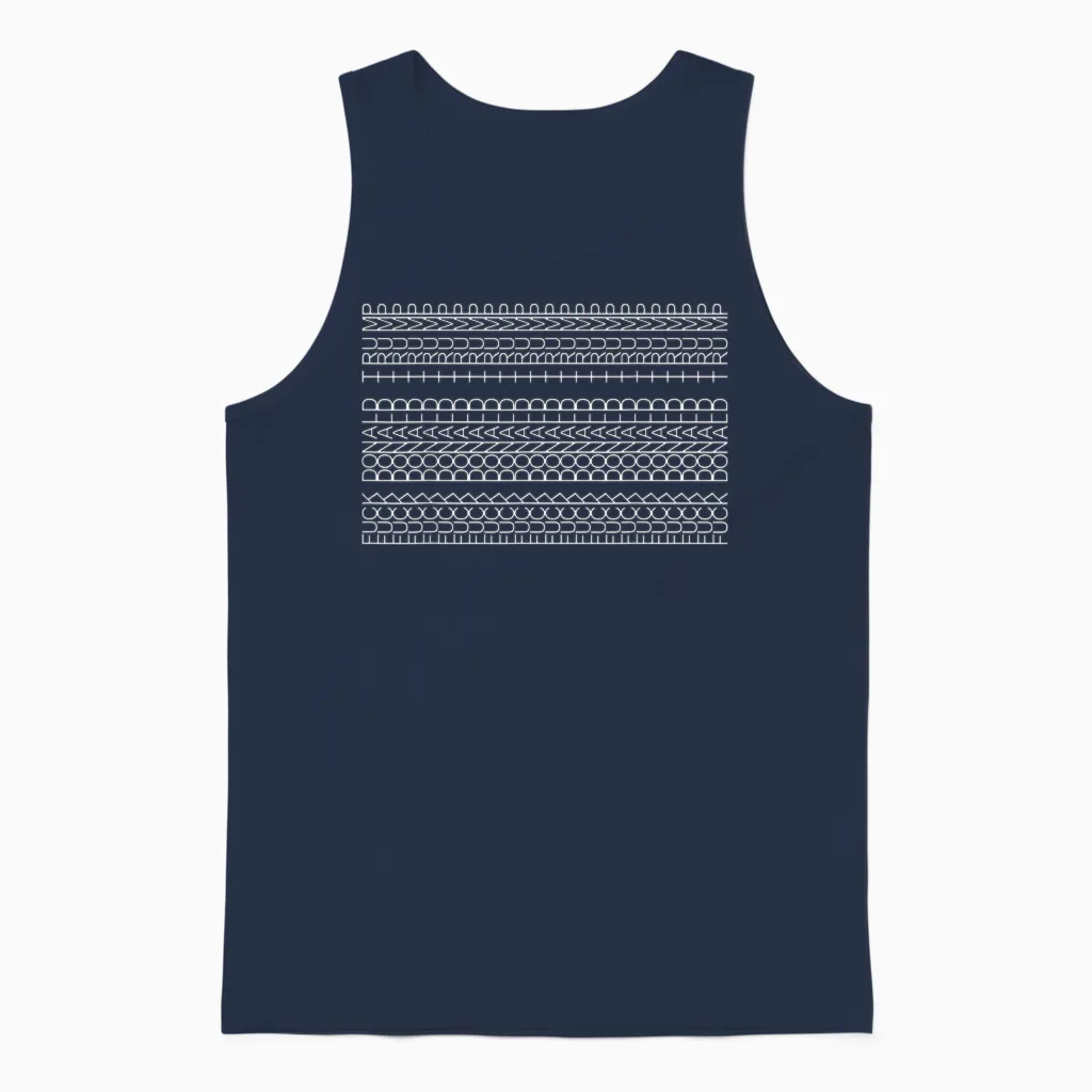 Subtle Anti Trump Hidden Message Sarcastic Feminist Unisex Tank Top in Navy