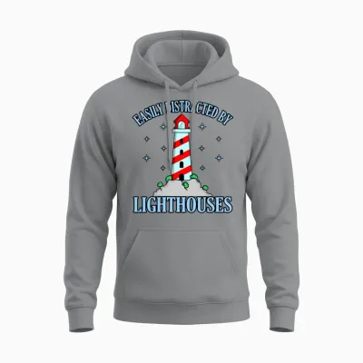 Funny Lighthouse Gift Unisex Hoodie - Sport Grey