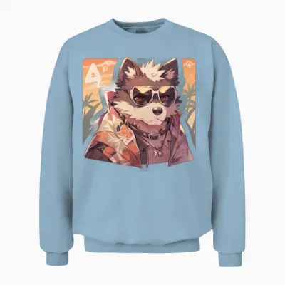 Dogs Pet Dog Owner Dog Lover Animal Unisex Sweatshirt - Light Blue