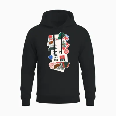 Bern Switzerland Swiss Unisex Hoodie - Black