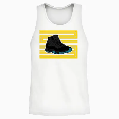 J11 23 Gamma Blue Unisex Tank Top - White