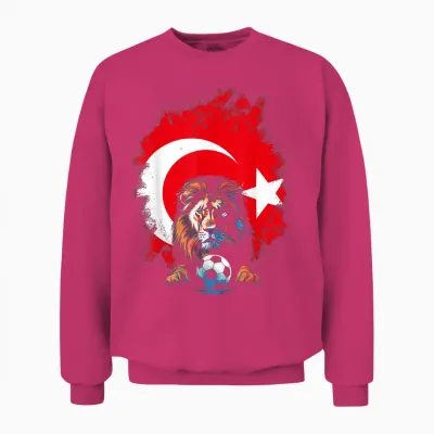 Türkiye Geschenk Für Türkei Fußball Fußball Europa Unisex Sweatshirt - Heliconia