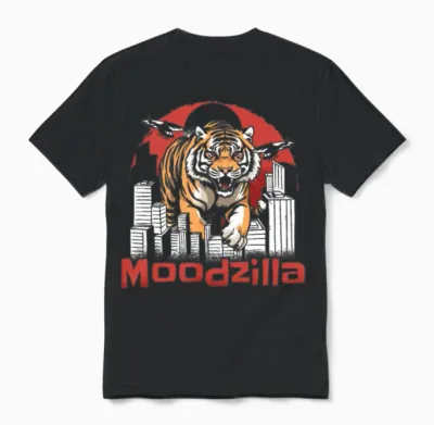 Tiger Funny Unisex T-Shirt - Black