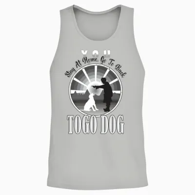 Dog Lover Togo Dog Unisex Tank Top - Ash