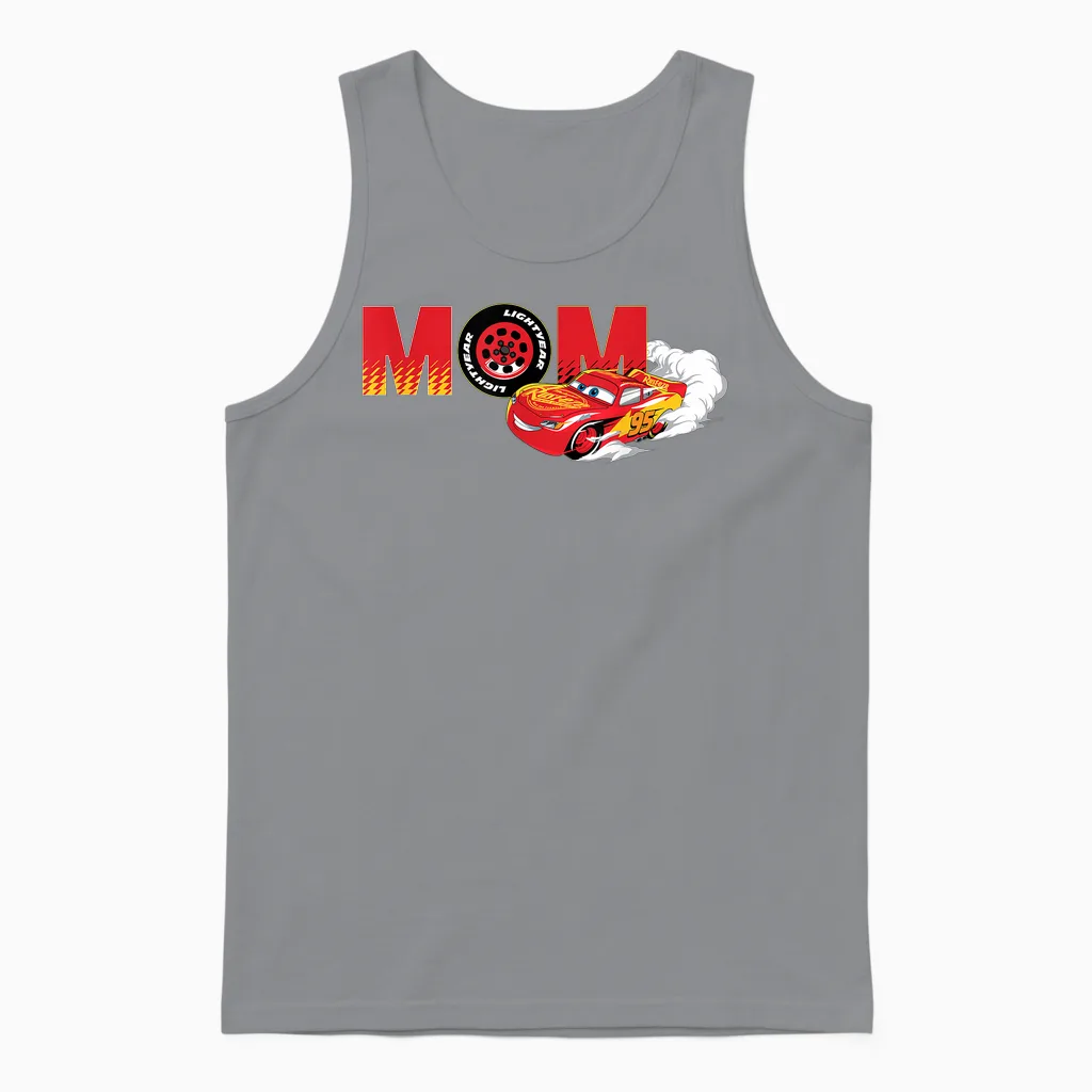 Disney & Pixar's Cars Mom Birthday Gift Mother's Day Unisex Tank Top in Sport Grey