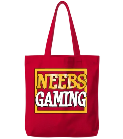 Neebs Gaming 2021 Logo Tote Bags - Red
