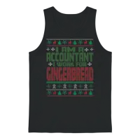 Accountant Christmas Saying Unisex Tank Top - Black – 1