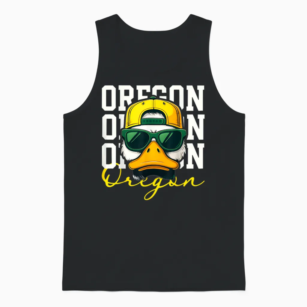 Retro Cool Oregon Classic Apparel for Men Women Kid Boy Girl Unisex Tank Top in Black