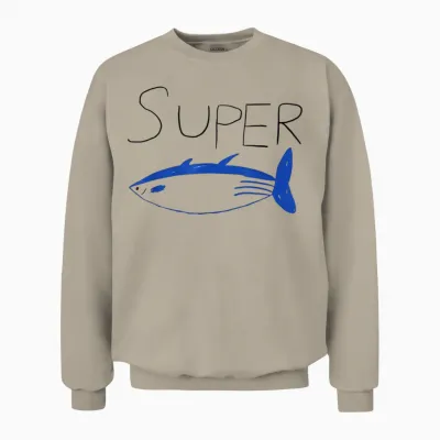 Super Tuna Tuna Fish Army Friend Gift, Kpop Unisex Sweatshirt - Sand