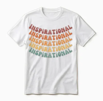 Inspirational Retro Colors Unisex T-Shirt - White