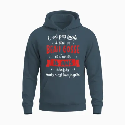 16 Years Birthday Gift Boy Beautiful Kid Gift Idea T-Shirt, Black Unisex Hoodie - Dark Heather