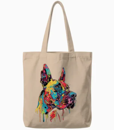 Dog Tote Bags - Natural