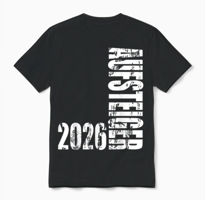 Aufsteiger 2026 Vintage Motiv Aufstiegsfeier Mannschaft Fun Unisex T-Shirt in Black