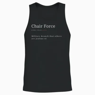 Chair Force Unisex Tank Top - Black