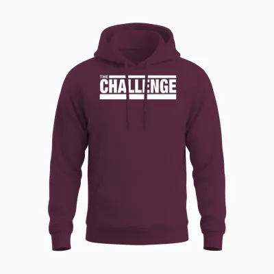 Mtv the Challenge Logo Unisex Hoodie - Maroon