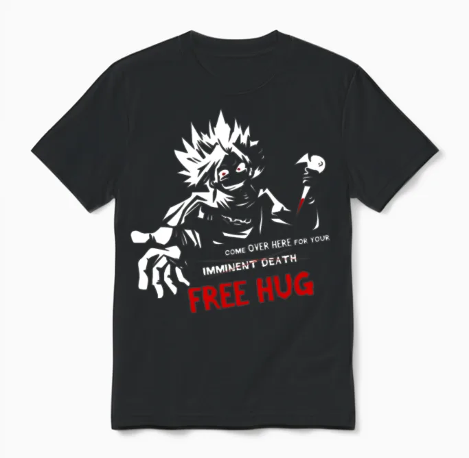 Best Design Melvin Free Hug Unisex T-Shirt in Black