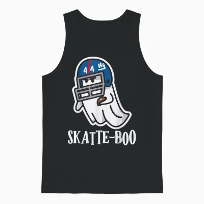 Cam Skattebo, Skatte-Boo Ghost Unisex Tank Top - Black