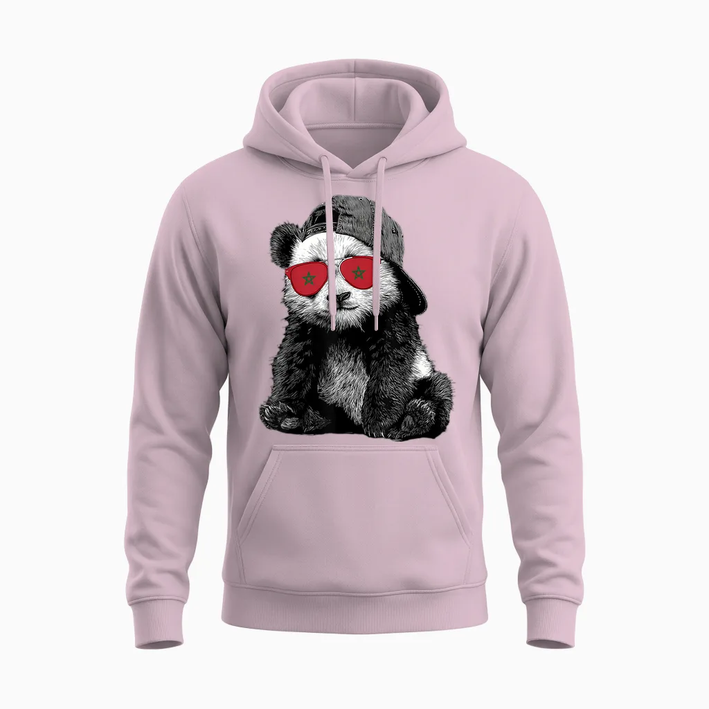 Maroc Roots Flah Marocaine Unisex Hoodie in Light Pink