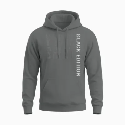 Weisses Shirt Black Edition White Shirt Lustiger Spruch Unisex Hoodie - Graphite Heather