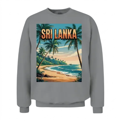 Paradise Sri Lanka Beach Travel – Tropical Island Unisex Sweatshirt - Sport Grey