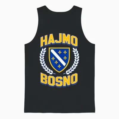 Hajmo Bosno Bosnische Flagge Bosnien Bih Bosna I Herzegovina Unisex Tank Top - Black