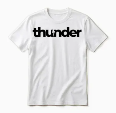 Thunder Unisex T-Shirt - White