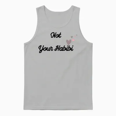 Not Your Habibi Unisex Tank Top - Ash