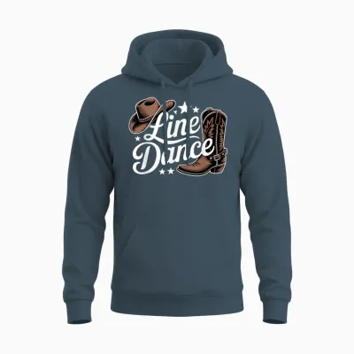 Line Dance Unisex Hoodie - Dark Heather