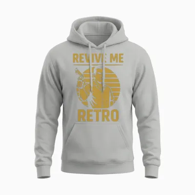 Neon Retro Unisex Hoodie - Ash