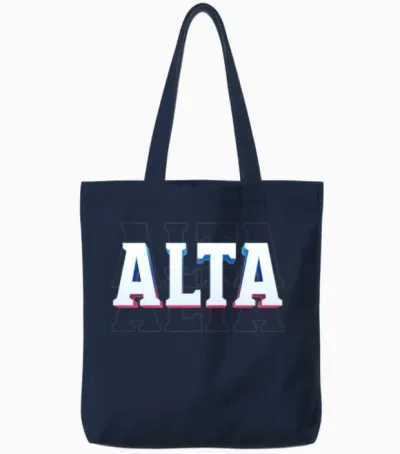 Retro - Alta Tote Bags - Navy