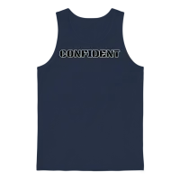 Confident Unisex Tank Top - Navy – 1