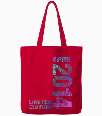 April 2014 Junge Mädchen 12. Geburtstag Limited Edition 12 Tote Bags - Red
