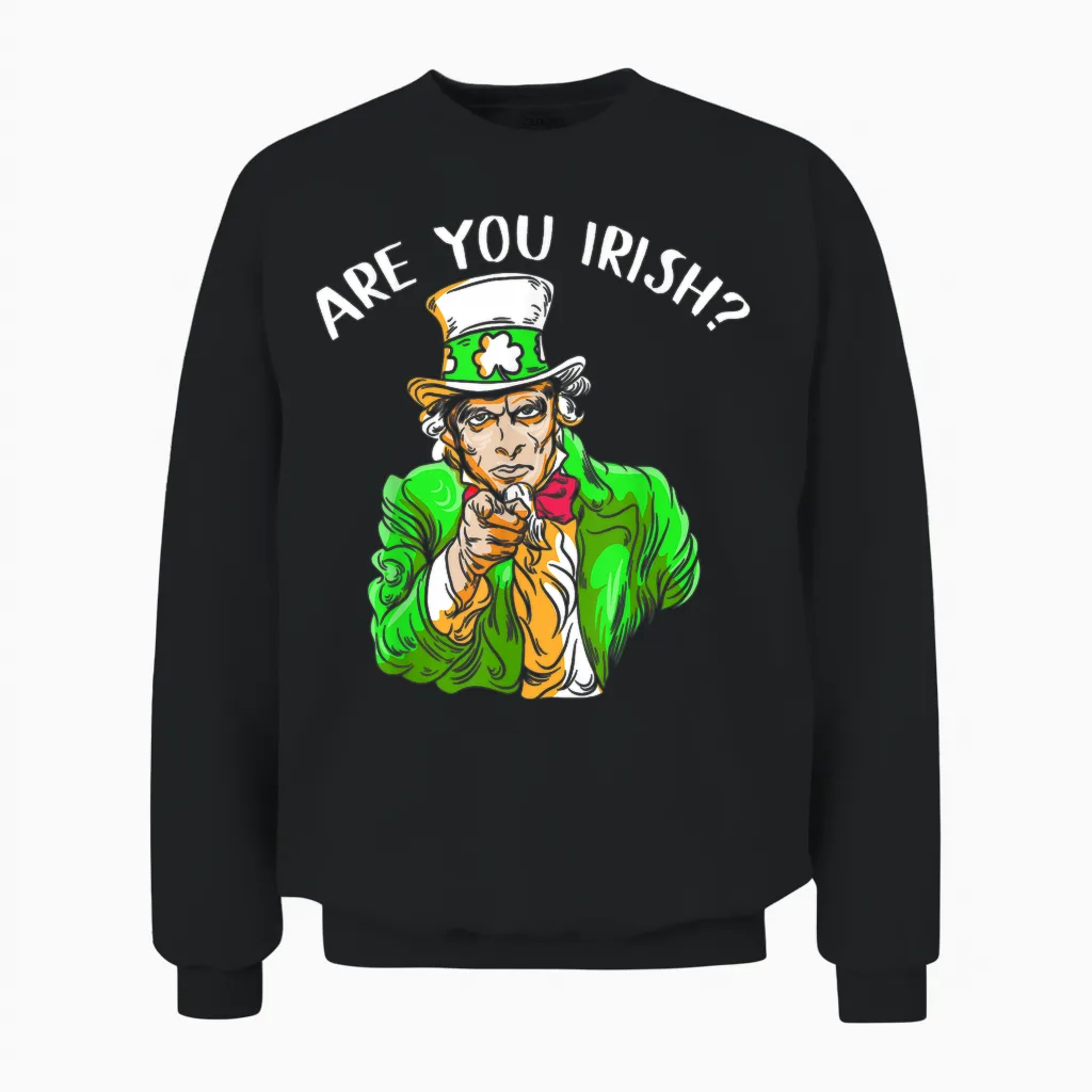 Leprechaun Irischer Onkel St. Paddy's Charm St. Patrick's Day Unisex Sweatshirt in Black
