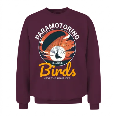 Paramotor Pilot Paramotoring Powered Paraglider Unisex Sweatshirt - Maroon