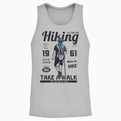 Hiking Unisex Tank Top - Ash
