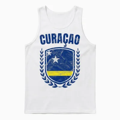 Curaçao Unisex Tank Top - White