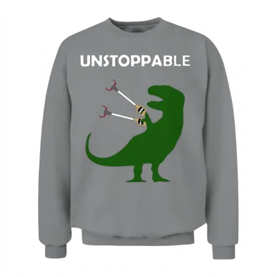 Dino Unstoppable Unisex Sweatshirt - Sport Grey
