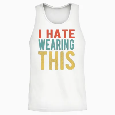 Funny Face Mask Funny Face Masks Unisex Tank Top - White