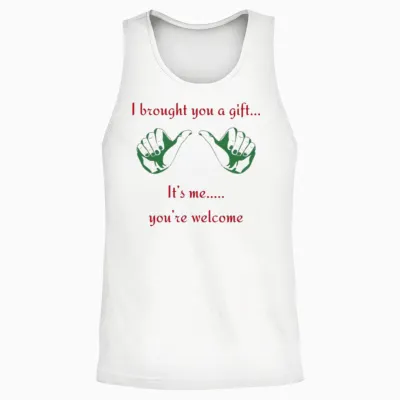 The Gift of Me Retro Unisex Tank Top - White