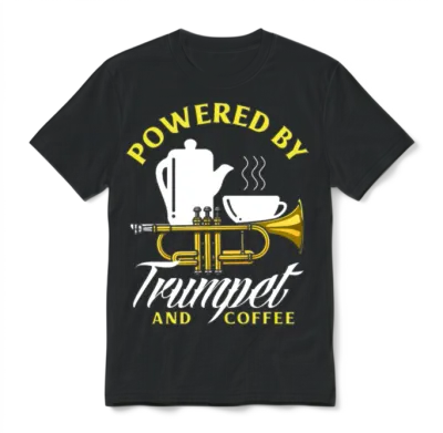 Funny Trumpet Player Gift Unisex T-Shirt - Black