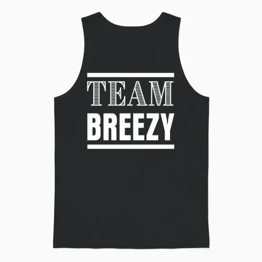 Team Breezy Unisex Tank Top in Black