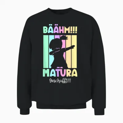 Bäähm Matura Geschafft 2026 Unisex Sweatshirt - Black