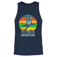Colorado Mountain Ski Vacation Beaver Creek Skiing Unisex Tank Top - Navy – 2
