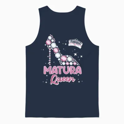 Matura Queen 2026 Maturantin Schulabschluss Mädchen Unisex Tank Top - Navy