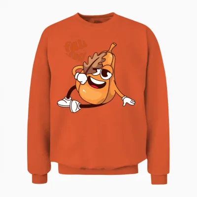 Retro Fall Vibes. Unisex Sweatshirt - Orange