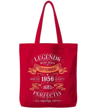 1956 Year Birthday Since September 1956 Tote Bags - Red