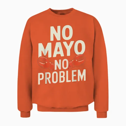 Fruits De Mer Du Maine Unisex Sweatshirt in Orange