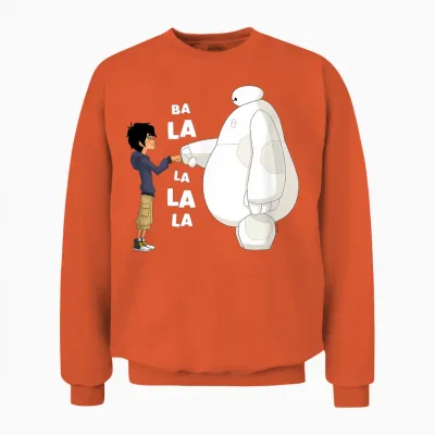 Big Hero 6 - Fist Bump Ba La La La La Unisex Sweatshirt - Orange