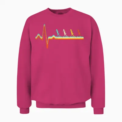 Lizard Retro Unisex Sweatshirt - Heliconia